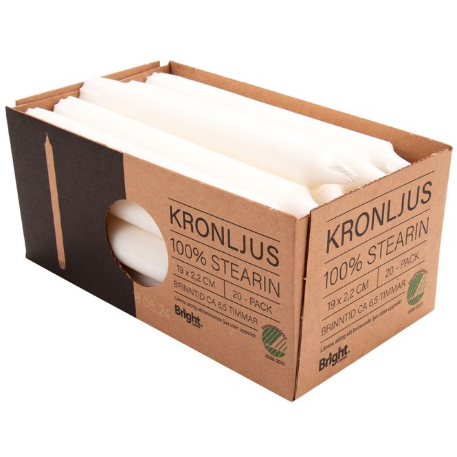 Huvudbild Kronljus Vit 20-P 